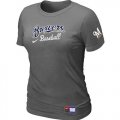Wholesale Cheap Women's Milwaukee Brewers Nike Short Sleeve Practice MLB T-Shirt Crow Grey