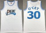 Cheap Men's Perc #30 O'Cet Movie White Stitched Basketball jersey