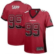 Wholesale Cheap Nike Buccaneers #99 Warren Sapp Red Team Color Women's Stitched NFL Elite Drift Fashion Jersey