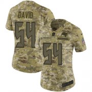 Wholesale Cheap Nike Buccaneers #54 Lavonte David Camo Women's Stitched NFL Limited 2018 Salute to Service Jersey