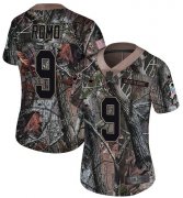 Wholesale Cheap Nike Cowboys #9 Tony Romo Camo Women's Stitched NFL Limited Rush Realtree Jersey