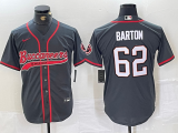 Cheap Men's Tampa Bay Buccaneers #62 Graham Barton Grey Cool Base Stitched Baseball Jersey