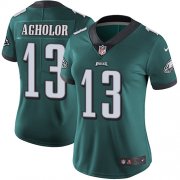 Wholesale Cheap Nike Eagles #13 Nelson Agholor Midnight Green Team Color Women's Stitched NFL Vapor Untouchable Limited Jersey