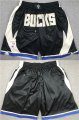 Cheap Men's Milwaukee Bucks Black Shorts