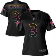 Wholesale Cheap Nike Buccaneers #3 Jameis Winston Black Women's NFL Fashion Game Jersey