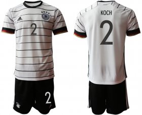 Wholesale Cheap Men 2021 European Cup Germany home white 2 Soccer Jersey