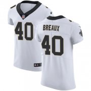 Wholesale Cheap Nike Saints #40 Delvin Breaux White Men's Stitched NFL Vapor Untouchable Elite Jersey