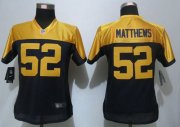 Wholesale Cheap Nike Packers #52 Clay Matthews Navy Blue Alternate Women's Stitched NFL New Limited Jersey