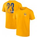 Wholesale Cheap Men's Golden State Warriors #23 Draymond Green 2021-2022 Gold NBA Finals Champions Name & Number T-Shirt