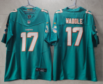 Wholesale Cheap Men's Miami Dolphins #17 Jaylen Waddle Green 2023 FUSE Vapor Limited Throwback Stitched Jersey