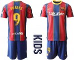 Wholesale Cheap Youth 2020-2021 club Barcelona home 9 red Soccer Jerseys
