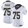 Cheap Women's New Orleans Saints #75 Taliese Fuaga White 2024 Draft Vapor Stitched Game Jersey(Run Small)