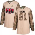 Wholesale Cheap Adidas Senators #61 Mark Stone Camo Authentic 2017 Veterans Day Stitched Youth NHL Jersey