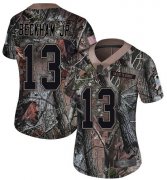 Wholesale Cheap Nike Browns #13 Odell Beckham Jr Camo Women's Stitched NFL Limited Rush Realtree Jersey