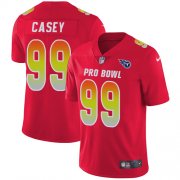 Wholesale Cheap Nike Titans #99 Jurrell Casey Red Men's Stitched NFL Limited AFC 2019 Pro Bowl Jersey
