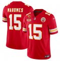 Cheap Men's Kansas City Chiefs #15 Patrick Mahomes Red 2024 F.U.S.E. With NKH Patch And 4-star C Patch Vapor Untouchable Limited Football Stitched Jersey