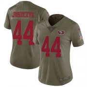 Wholesale Cheap Nike 49ers #44 Kyle Juszczyk Olive Women's Stitched NFL Limited 2017 Salute to Service Jersey