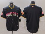 Cheap Men's San Diego Padres Blank Black Cool Base Stitched Baseball Jersey