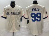 Wholesale Cheap Men's Los Angeles Dodgers #99 Joe Kelly Cream Stitched Baseball Jersey