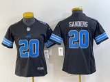 Cheap Women's Detroit Lions #20 Barry Sanders Black 2024 F.U.S.E. 2nd Alternate Vapor Limited Football Stitched Jersey(Run Smaller)