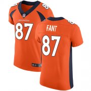 Wholesale Cheap Nike Broncos #87 Noah Fant Orange Team Color Men's Stitched NFL Vapor Untouchable Elite Jersey