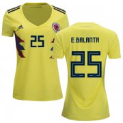 Wholesale Cheap Women's Colombia #25 E.Balanta Home Soccer Country Jersey