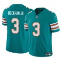 Cheap Men's Miami Dolphins #3 Odell Beckham Jr Aqua 2023 F.U.S.E Alternate Vapor Limited Football Stitched Jersey
