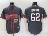 Cheap Men's Tampa Bay Buccaneers #62 Graham Barton Grey Cool Base Stitched Baseball Jerseys