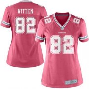 Wholesale Cheap Nike Cowboys #82 Jason Witten Pink Women's Stitched NFL Elite Jersey